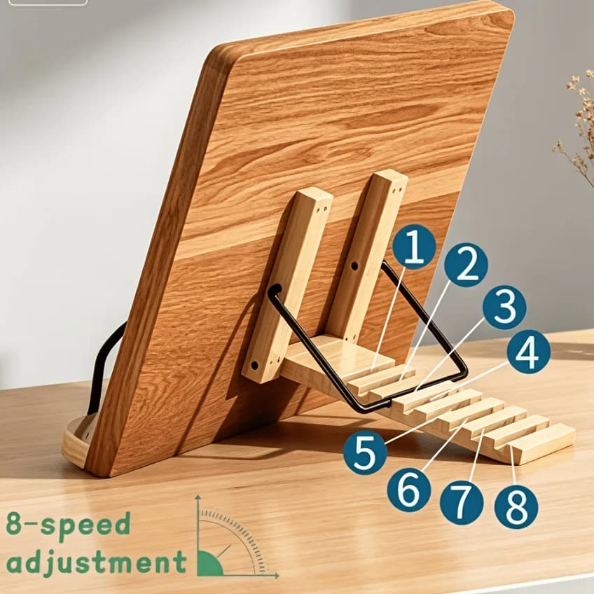 Reading Stand - Ideal for Books, Tablets, and Laptops | The Perfect Choice for Home Offices, Study Areas, or Classrooms
