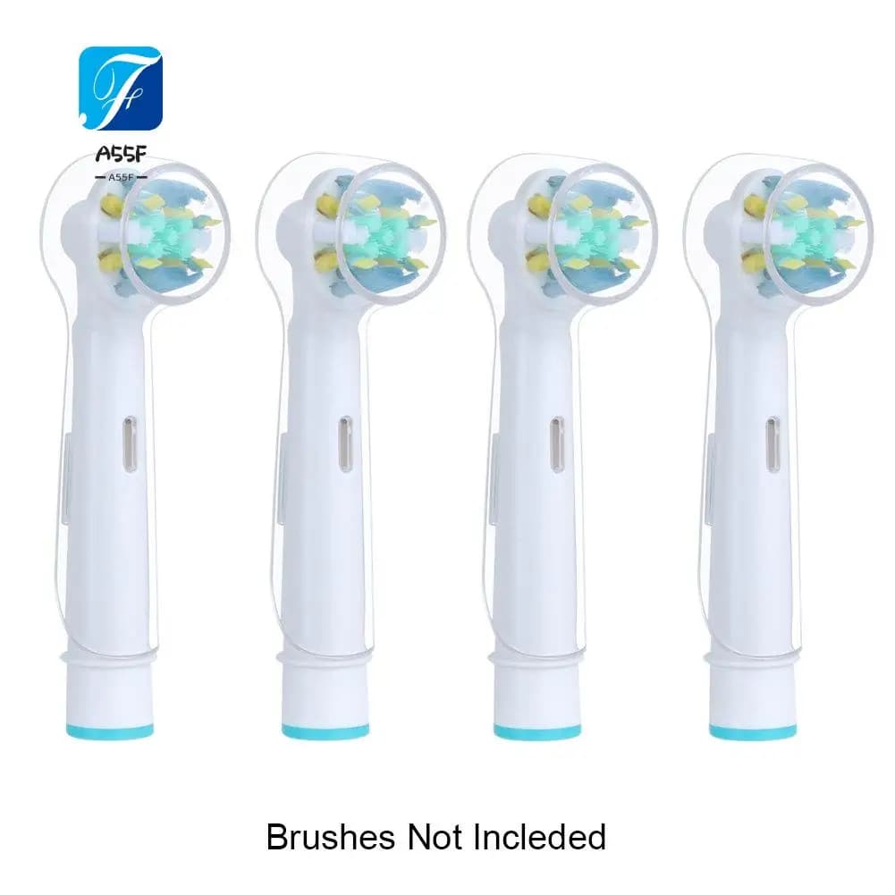 A55F-4 pieces cover electric toothbrush for Braun Oral B head toothbrush protective cover transparent dust cap for camping trips at home