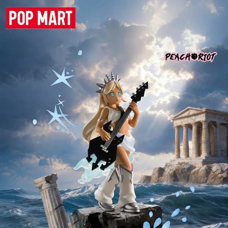 POPMART Peach Riot Power Chords Series Blind Box Toys Kawaii Anime Action Figure Caixa Caja Surprise Mystery Box Dolls Girls