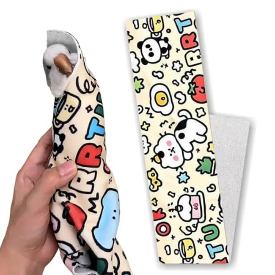 Self Adhering Parrot Grooming Wrap, Anti Scratch Pet Bird Restraint Swaddle Wrap, Anti Escape Parrot Wrapping Cloth for Nail Tr