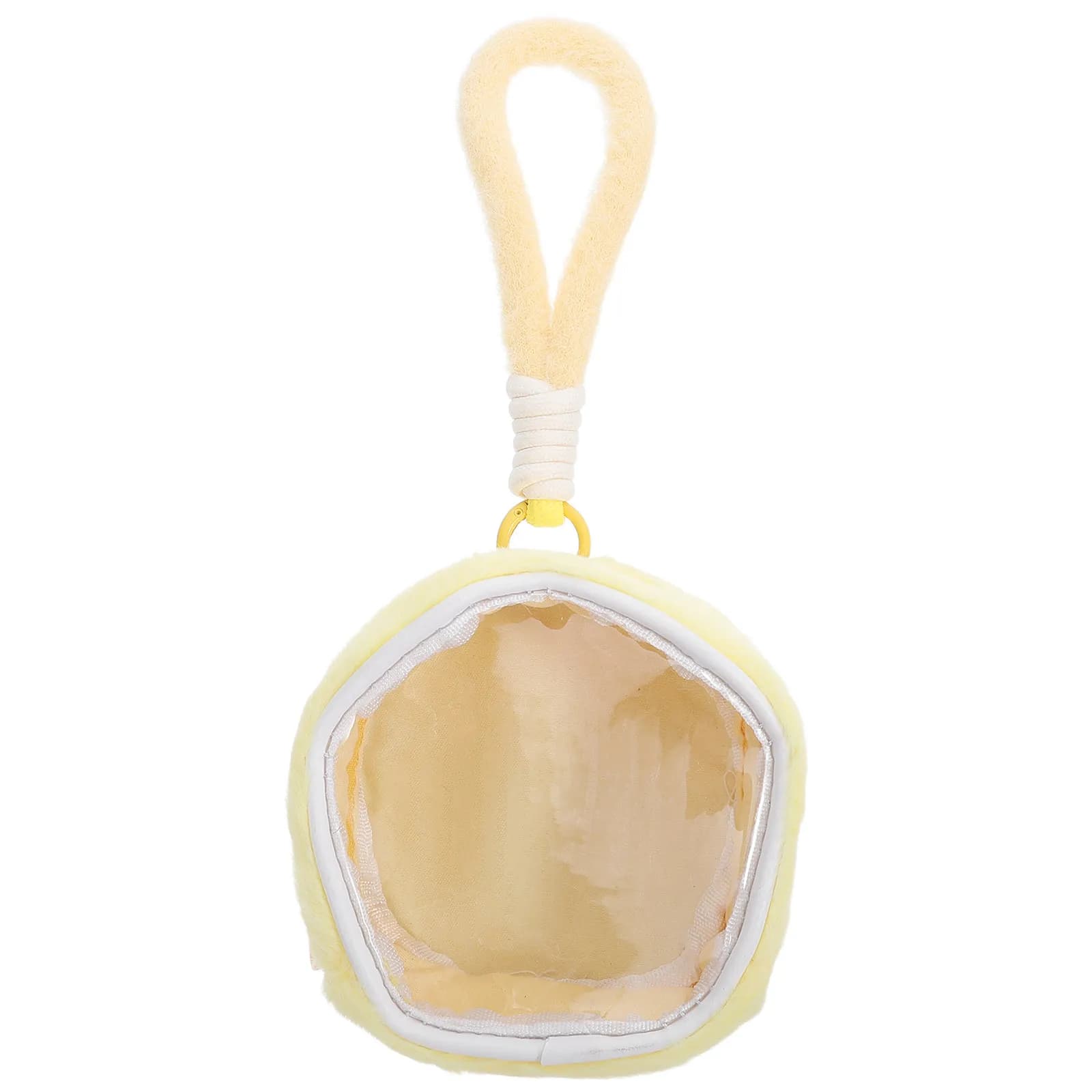 Clear Protective Hexagon Figure Pouch Yellow Transparent Storage Bag Dustproof PVC Zipper Backpack Display Organizer
