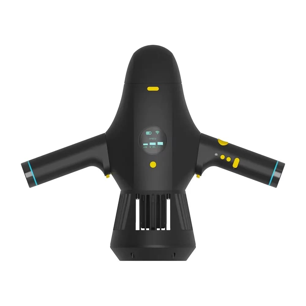Two ways using the underwater marine scooter for diving/snorkeling/surfing Portable Rechargeable Underwater Drive Device