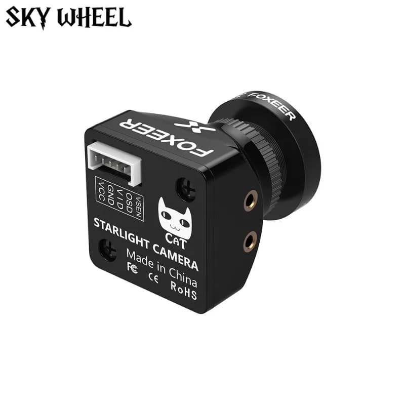 FOXEER CAT3 Telecamera 1200TVL Visione notturna 4:3/16:9 PAL/NTSC 0.00001LuX DC4.6-20V Telecamera FPV a bassa latenza per RC FPV Racing Drone