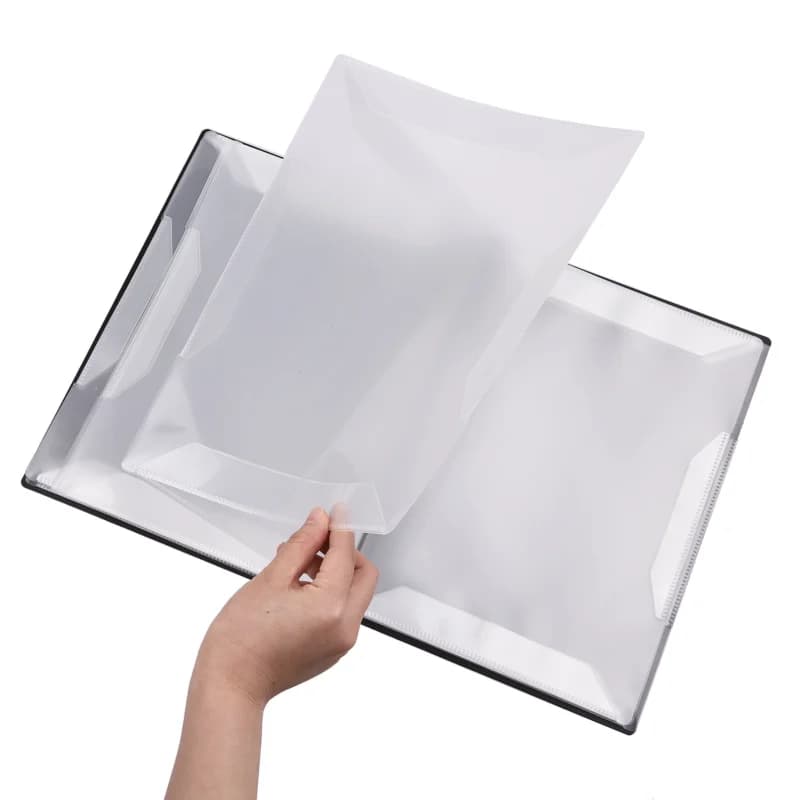 Flatsons FB-04 Porta spartito musicale formato A4 Foglio di carta Organizzatore di file di documenti Cartella di carta musicale 40 tasche