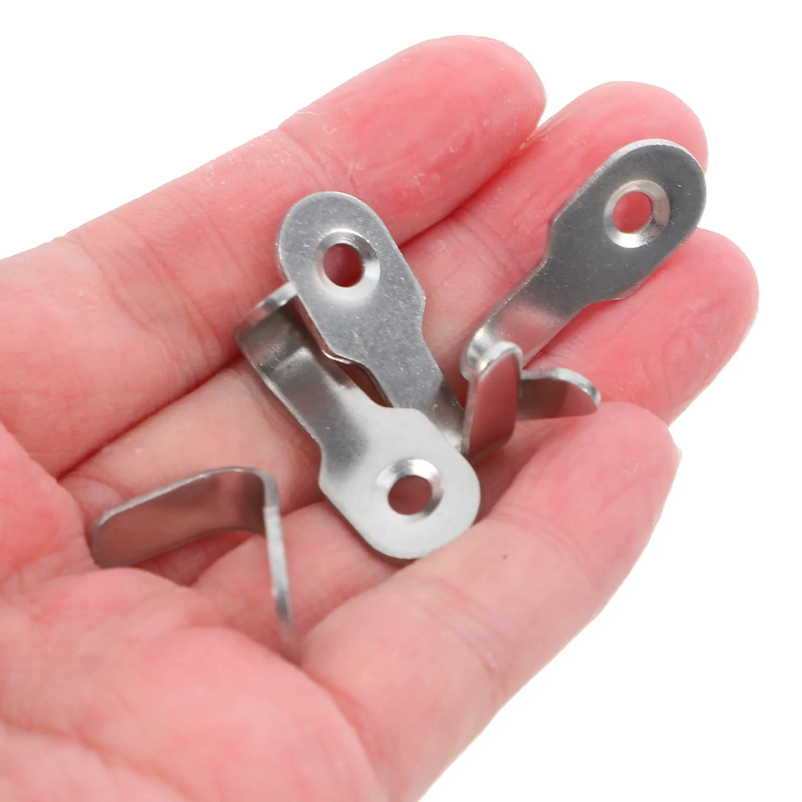20Pcs Mini Stainless Steel Hooks U Shape Space Saving Wall Mounted Organizer for Bathroom Kitchen Towel Coat Key Accessories