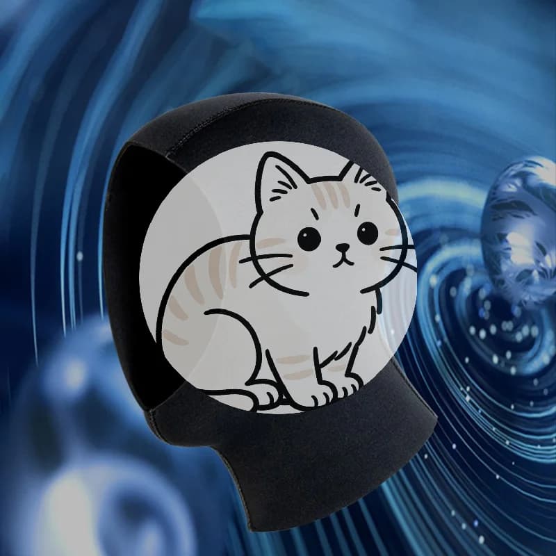 3mm Neoprene Diving Hood with Strap Protection, Snorkeling Equipment, Hot Winter Hat for Swimming and Underwater Fishing