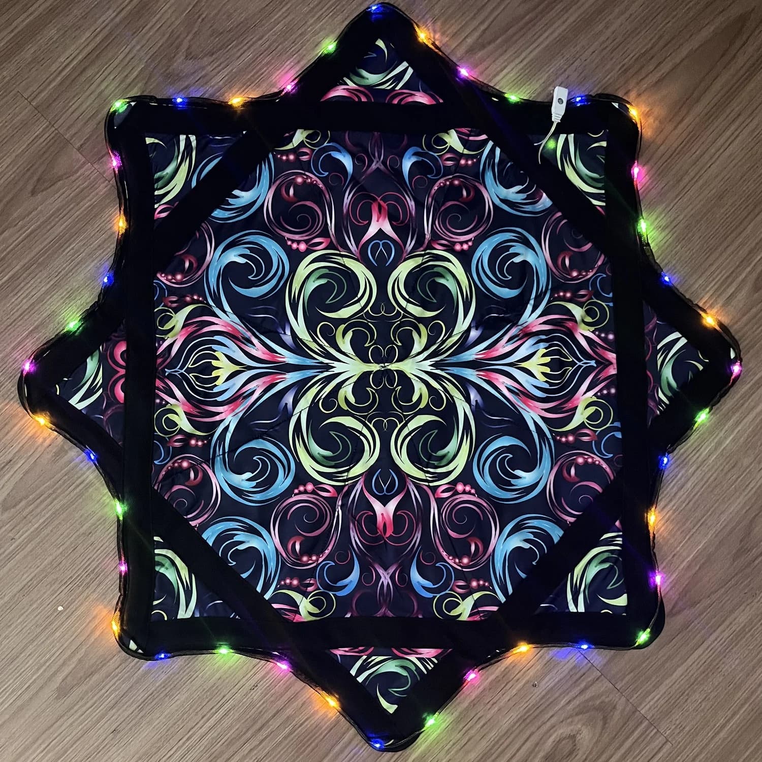 Dapo Spinning Dance Handkerchief Lycra Octagonal Scarf Flying Handkerchief 67cm*67cm Customizable Spinning Handkerchief