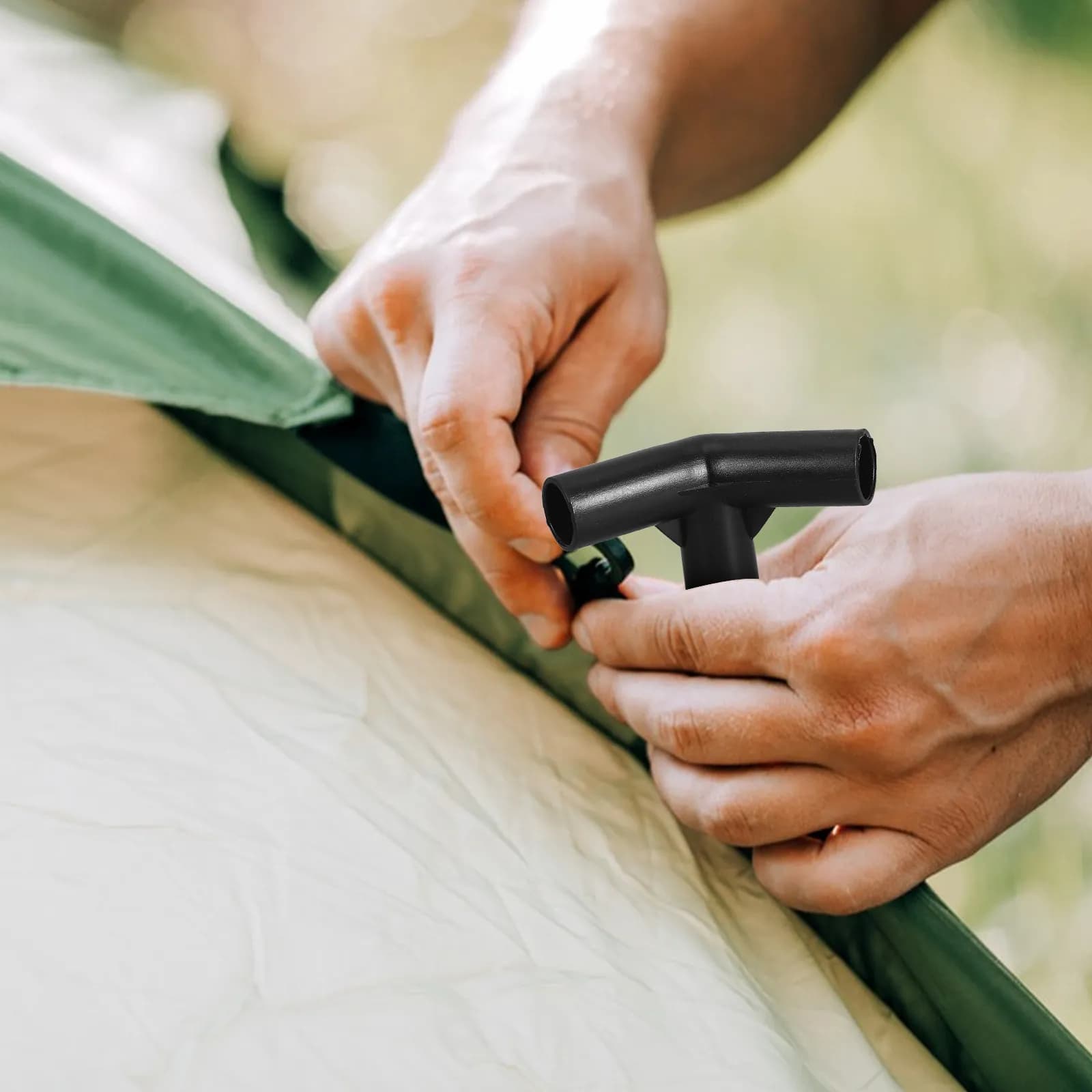 20 Pezzi Connettori a T in Plastica a 135 Gradi per Tubi da 12mm, Riparazione Pali Tenda Campeggio, Supporti per Piante