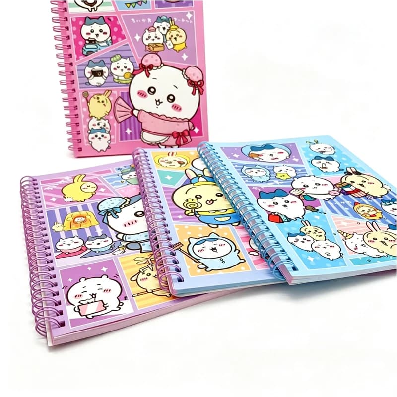 Cute Chiikawa A6 Notebook Colorful Inner Pages Diary Book Practical Hand Ledger for Student Daily Record Study Plan Writing Use