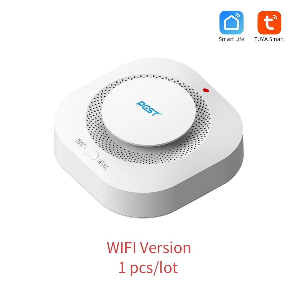 Sistema di allarme rilevatore di fumo WiFi vigili del fuoco del fumo per la protezione antincendio domestica Tuya Smart Life