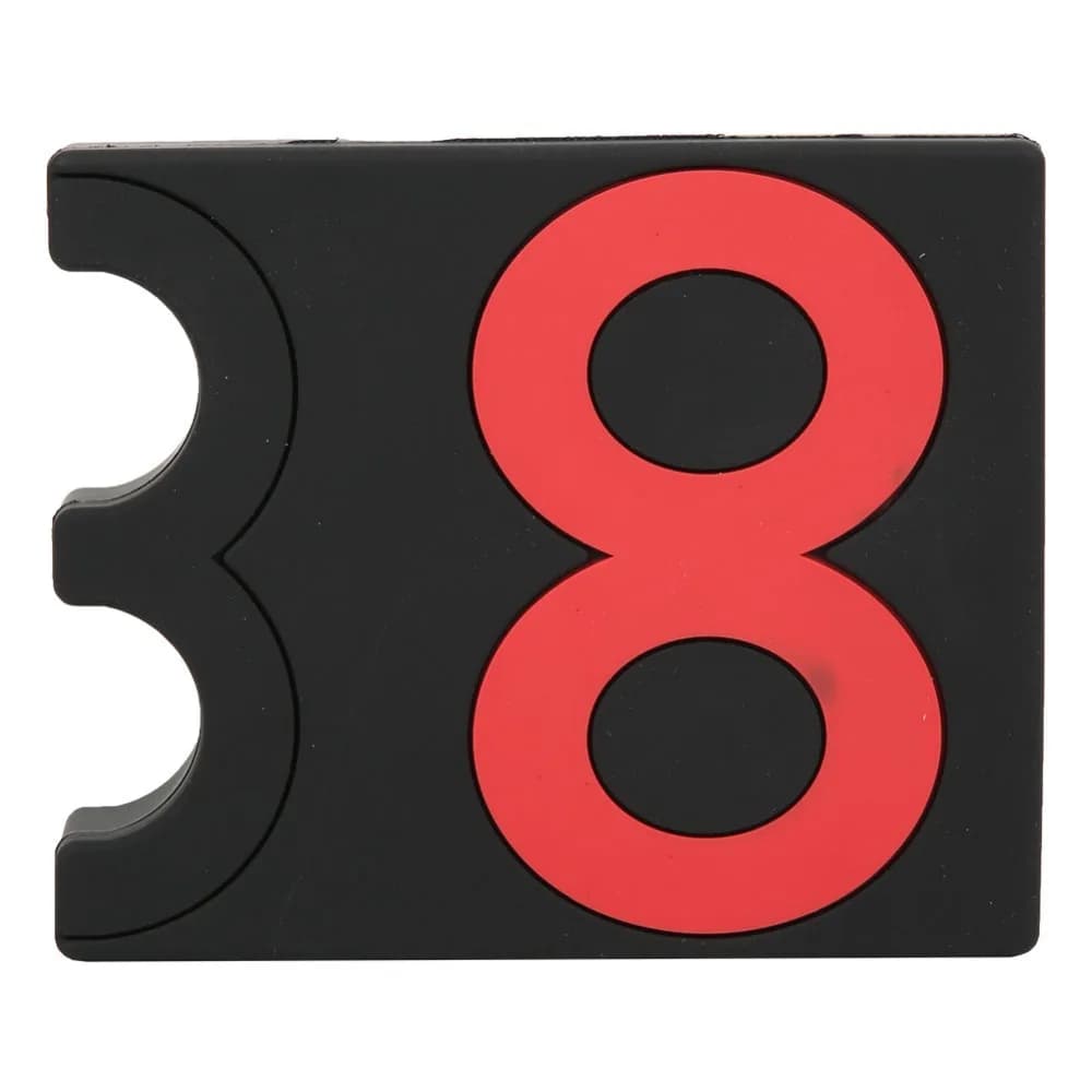 Portastecche da Biliardo in PVC a 2 Fori Antiscivolo, Portastecche da Snooker Portatile Nero e Rosso per Sala Biliardo