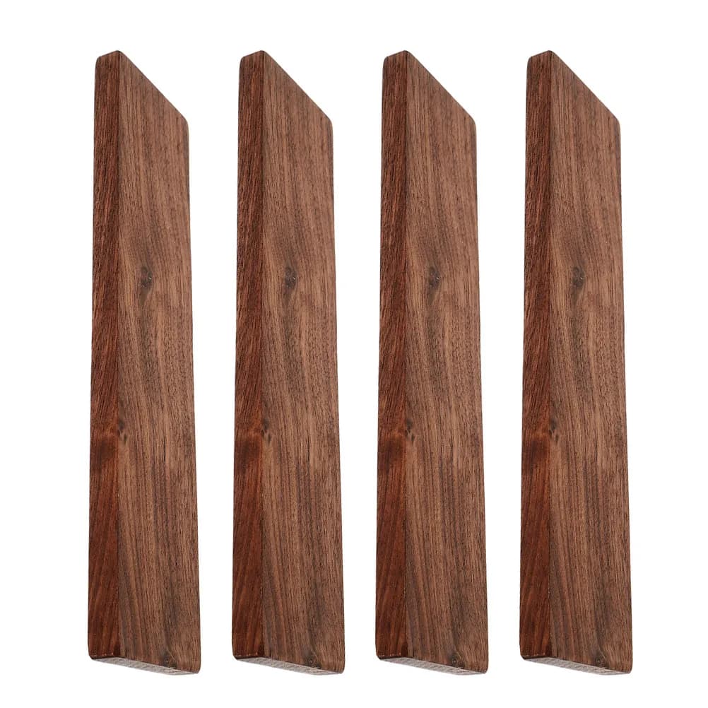 Set di 4 Tavole in Legno di Noce Massiccio Non Trattato, Rettangolari per Progetti di Falegnameria, Intaglio e Lavorazione del Legno