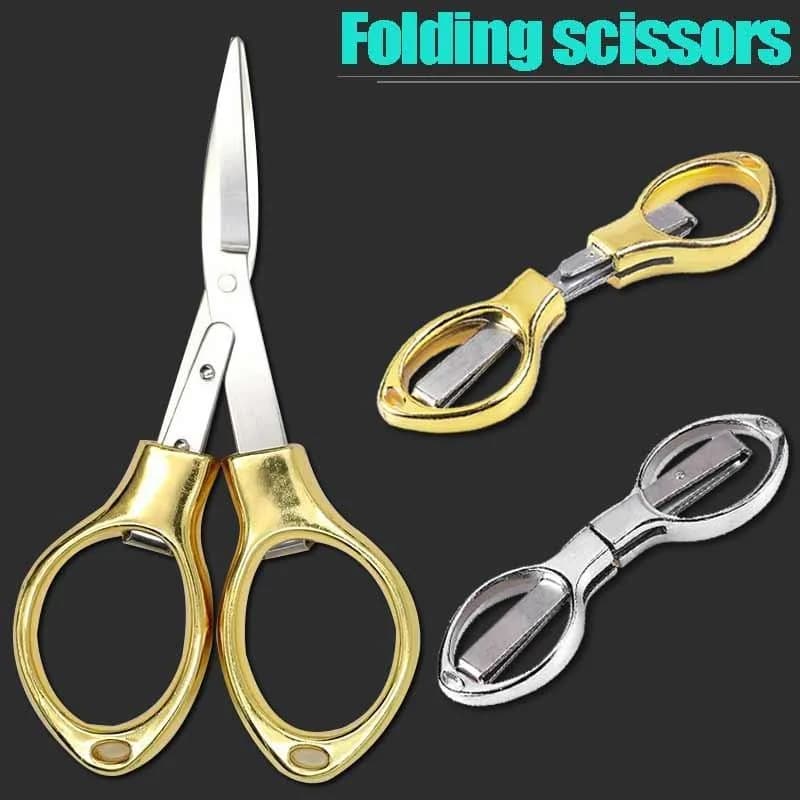 1Pc Mini forbici pieghevoli in acciaio inossidabile portachiavi pesca forbici da viaggio campeggio