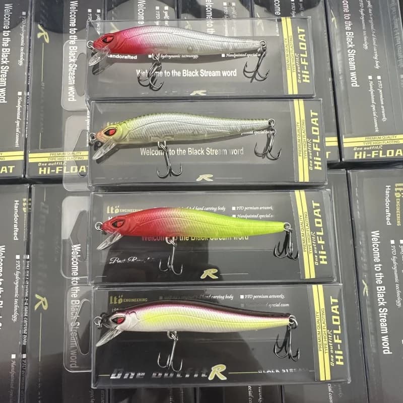 4 pezzi BLACK TREAM Same Megabass Hover Mino Pull Stop Sospensione 85F Roada Esca finta Esca Roada a lancio lungo 8120