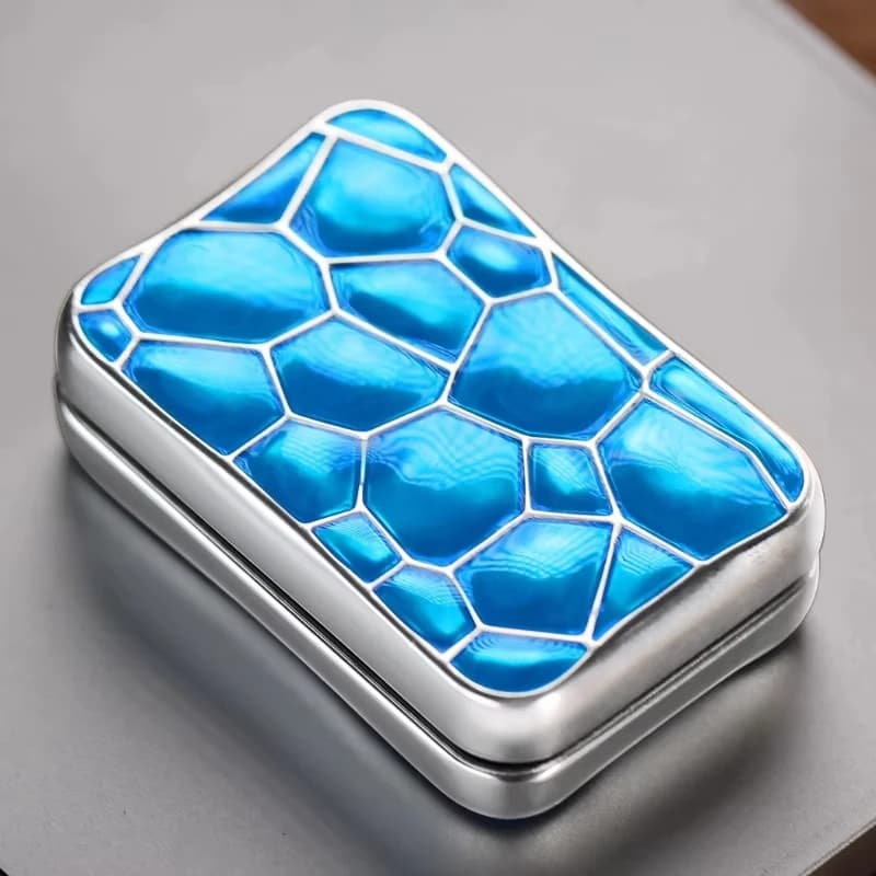 Cubo d'Acqua EDC in Metallo, Spinner Antistress con Carta a Spinta Illimitata, Slider Magnetico Aptico per Alleviare lo Stress, Giocattolo da Scrivania