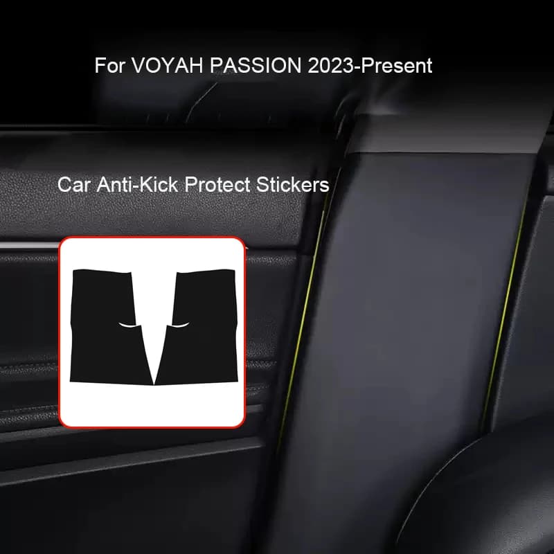 Car B-Pillar Door Anti-Calcio Protect Pad For VOYAH PASSION 2023-2026 Anti-Spoo Anti-Spoo Hard Drives Cars Interior Accessories