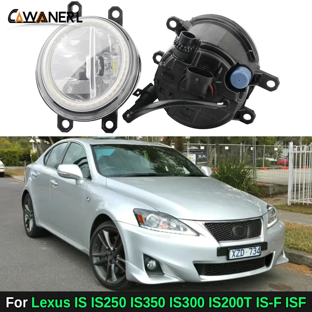 2IN1 Funzione Auto LED Fendinebbia con Angel Eye Lampada di marcia diurna Funzione H11 Per Lexus IS IS250 IS350 IS-F ISF IS300 IS200T