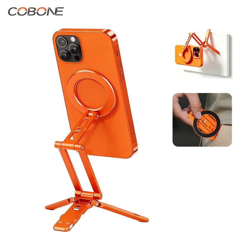 Supporto COBONE XILETU pieghevole regolabile con supporto per cellulare Arca-Swiss per telefono Vlog staffa per smartphone desktop portatile magnetica