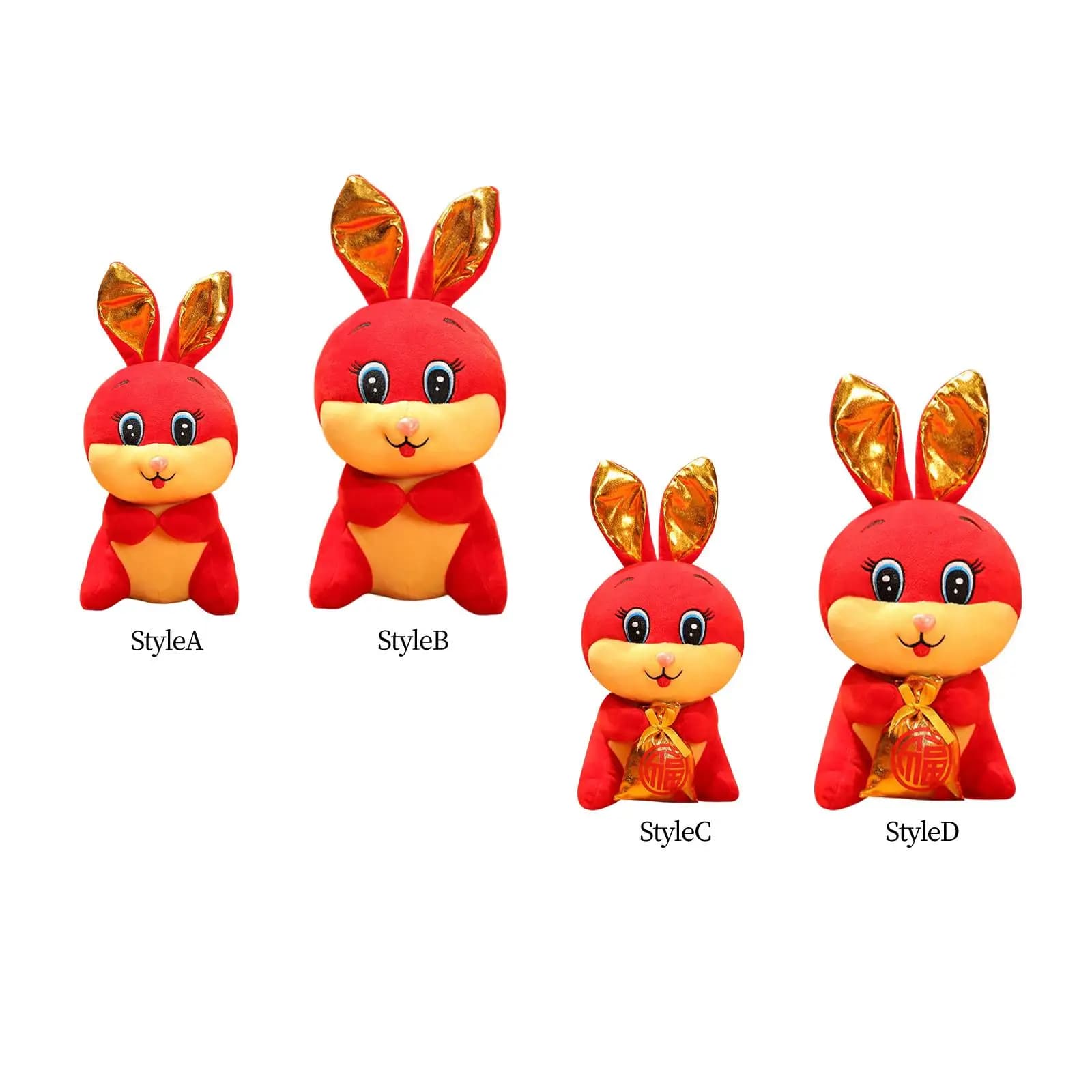 Adorable Rabbit Plush Pillow Soft Stuffed Animal Doll for Kids Adults Cute Bunny Toy Home Decor Sleeping Ornament Gift
