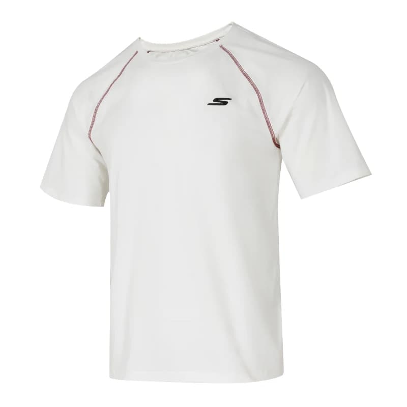 Skechers Men's and Women's Sportswear Couple's Short-Sleeved T-Shirt Comfortable Breathable Casual Round-Neck Top P226U030-0019