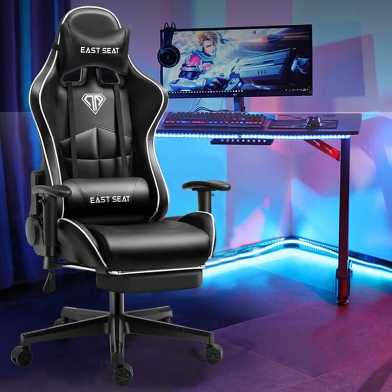 Sedia da scrivania Soggiorno Sedie della polizia Offerte per giocatori Vanità ergonomica Poltrona reclinabile pieghevole per computer di casa da gioco Magalu Store
