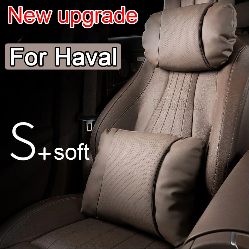 Cuscini per Auto in Pelle, Supporto Lombare da Viaggio, Poggiatesta per Haval F7 Jolion H1 H2 H3 H6 H8 H9 DARGO F7X H2S F5