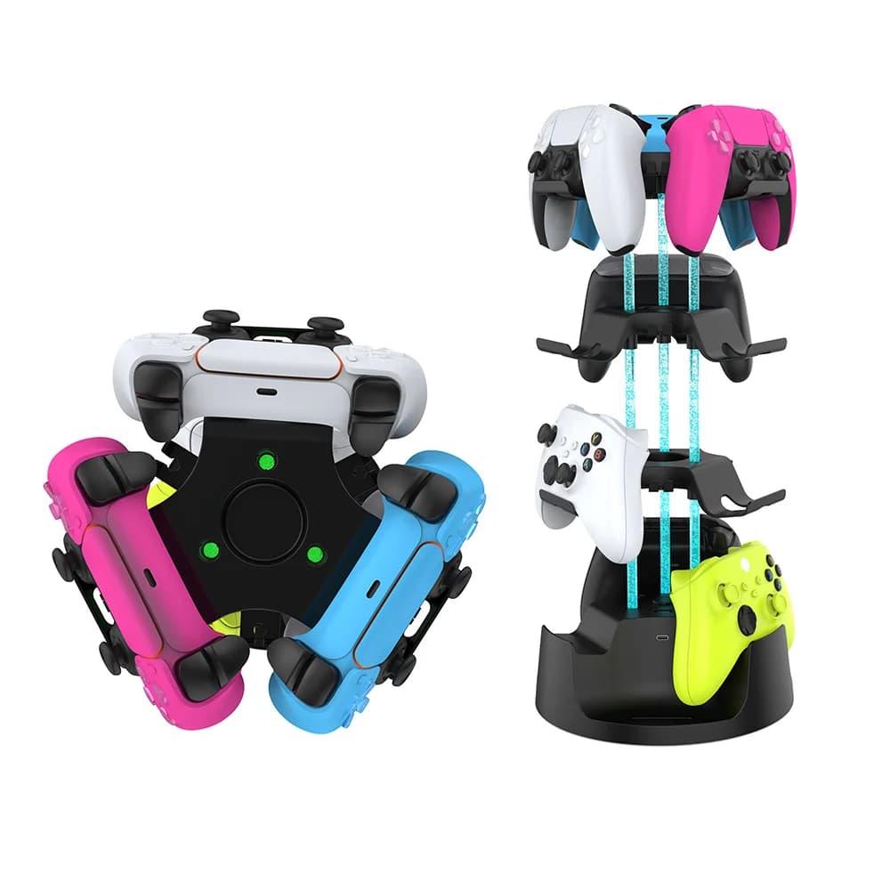 4-Tier Gaming Controller Holder & Headset Stand For For PS5 Switch Multi-Tier Headphone Holder
