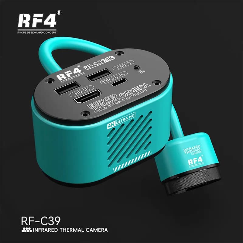RF4 RF-C39 Termocamera per microscopio 4K Termocamera Uscita HDMI 2 in 1 Controllo del mouse Nessun PC necessario per il rilevamento di cortocircuiti