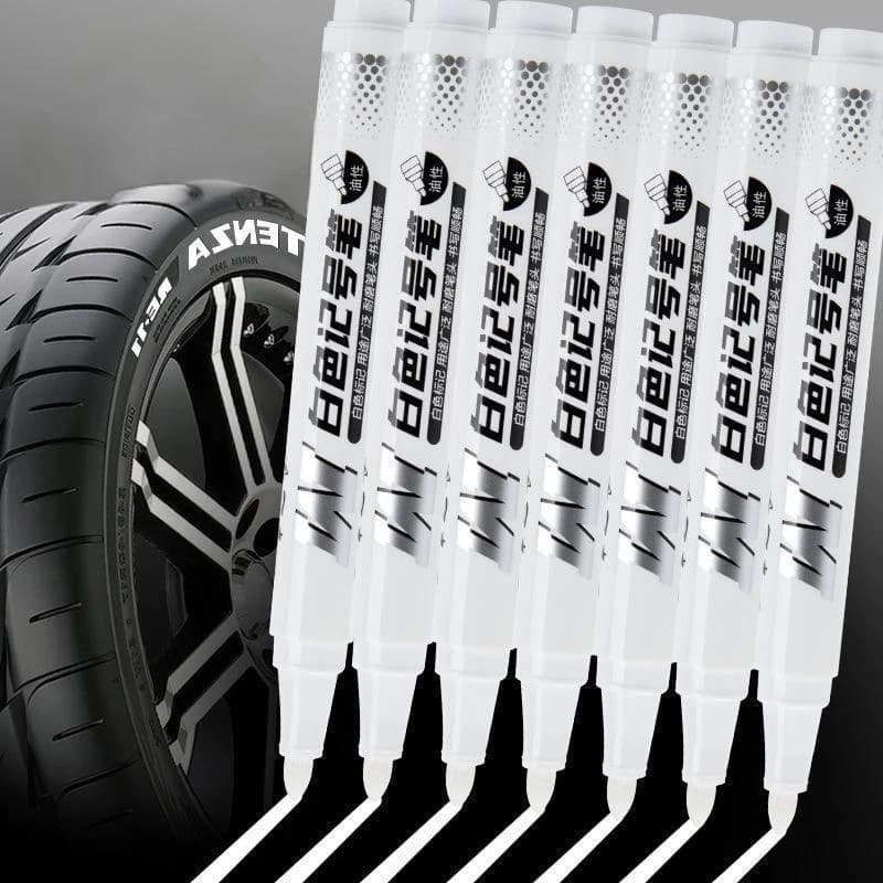 5 pezzi pennarello bianco 0.8mm-2.8mm penna gel bianca impermeabile oleosa fai da te graffiti schizzi pennarelli cancelleria materiale scolastico
