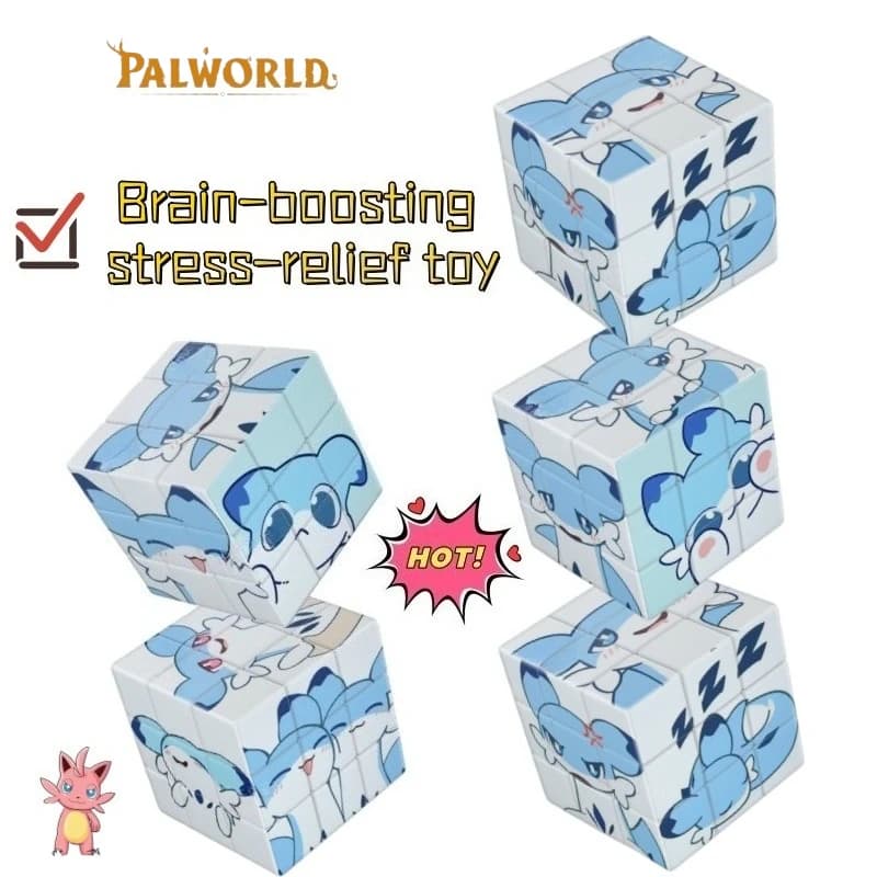 New Palworld Chillet Cartoon Educational Third-order Toys Creative Personality Students High Color Value Decompression Toy Gifts