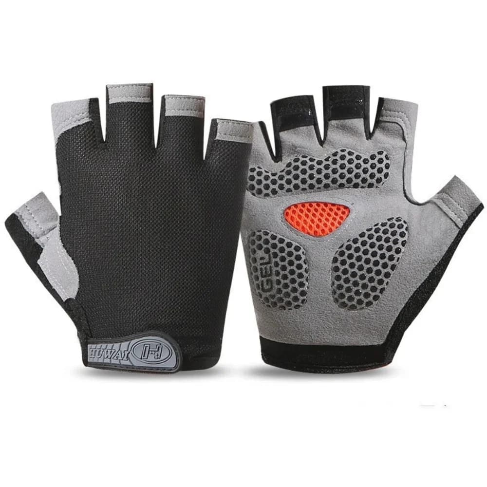 Half finger gloves for men and women, summer training gloves for gym in breathable and anti-slip street gel for bicycles