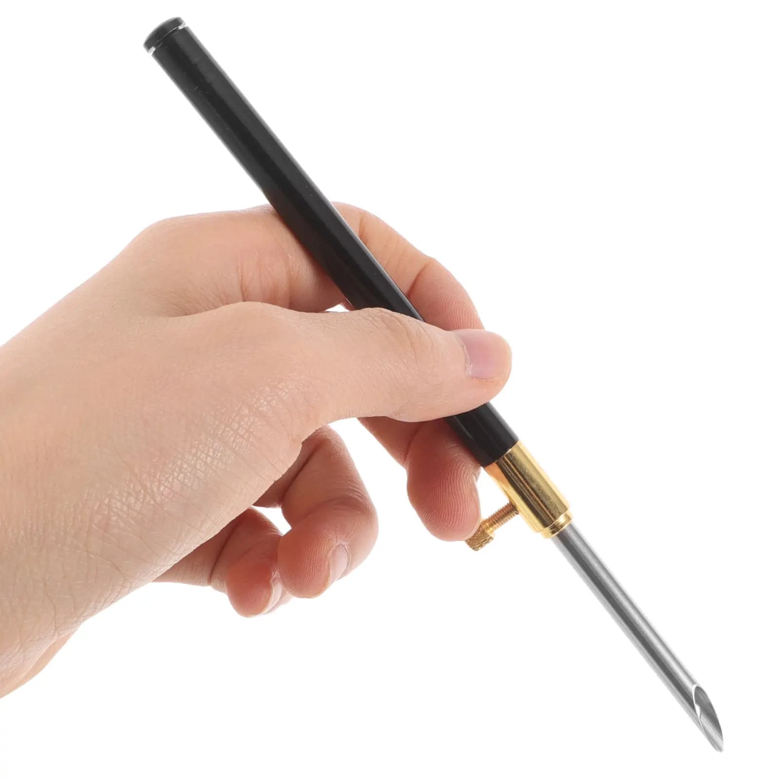 1Set Punch Needle Embroidery Tool Kit Sharp Needle Tips Ergonomic Design Replaceable Heads Portable DIY Supplies for Sewing