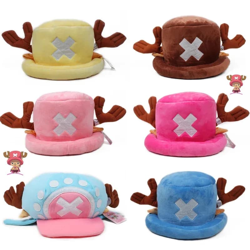 Anime Tony Tony Chopper Peluche Cappello di cotone Trafalgar Cap Cosplay Unisex Morbido e confortevole Berretti Accessori Festa all'aperto