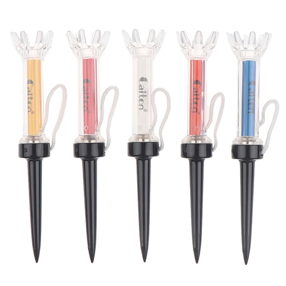 79mm/90mm 5 pz/set Tee da golf Con pacchetto Originale In Plastica Step Imbottiture Palla da Golf Tee Holder Local Ret Golf Training Pratica tees