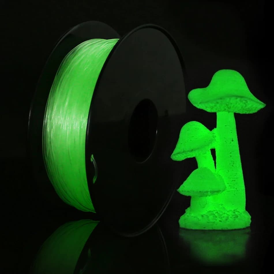 250g 500g 1Kg TPU Glowing In The Dark Green 3D Printer Filament Light Sublimation 1.75mm 3D Printing Material Flexible Garor