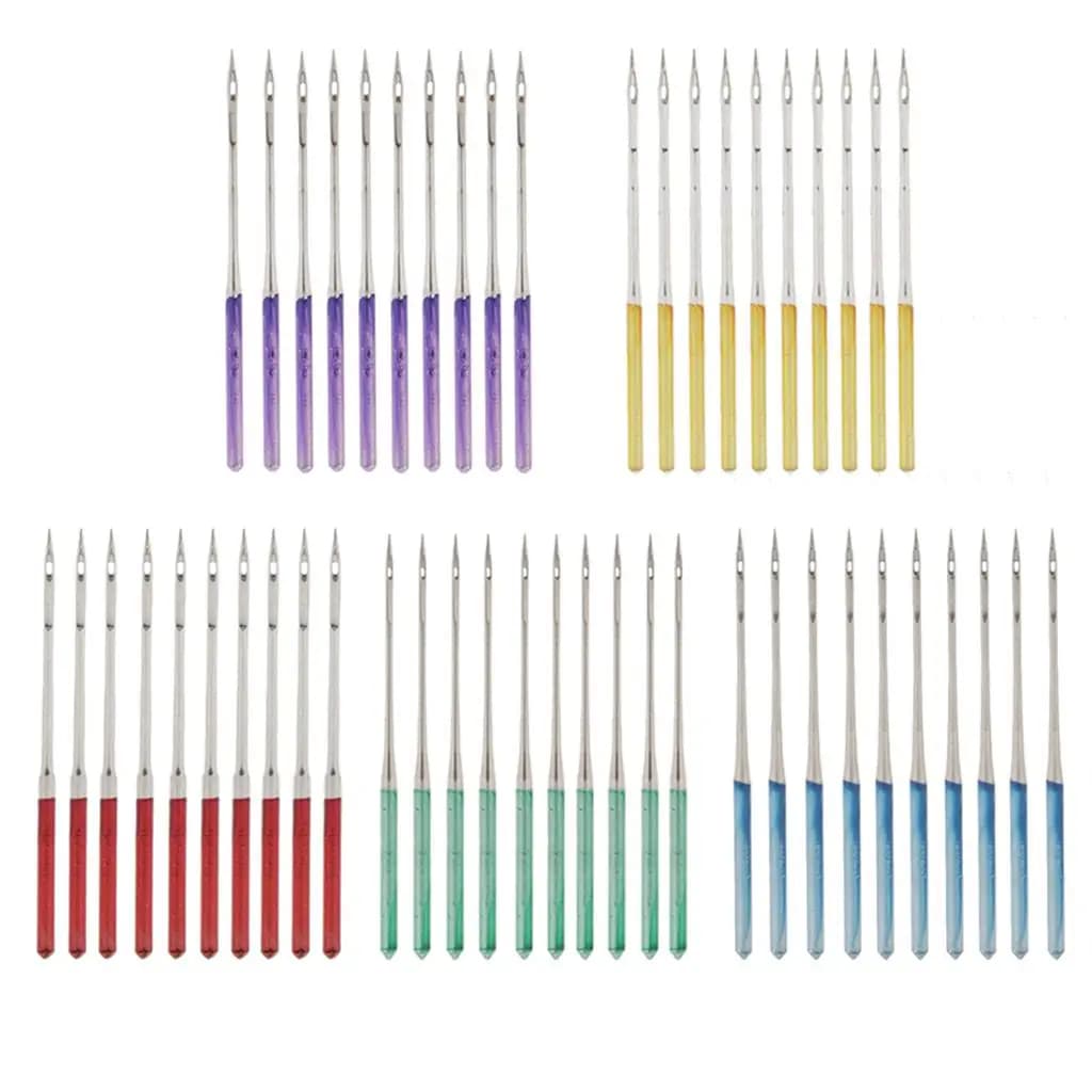 Kit di aghi misti per macchina da cucire universali in acciaio inossidabile per accessori e forniture per cucito industriale a punto annodato