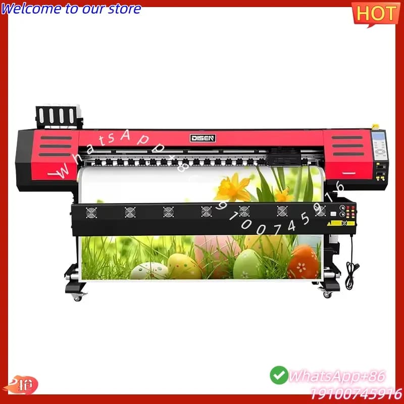 2026Hot 1.6m 1.8m Large Format Eco Solvent Printer and Plotter Cutter Vinyl Sticker All in One Printing Machine with
