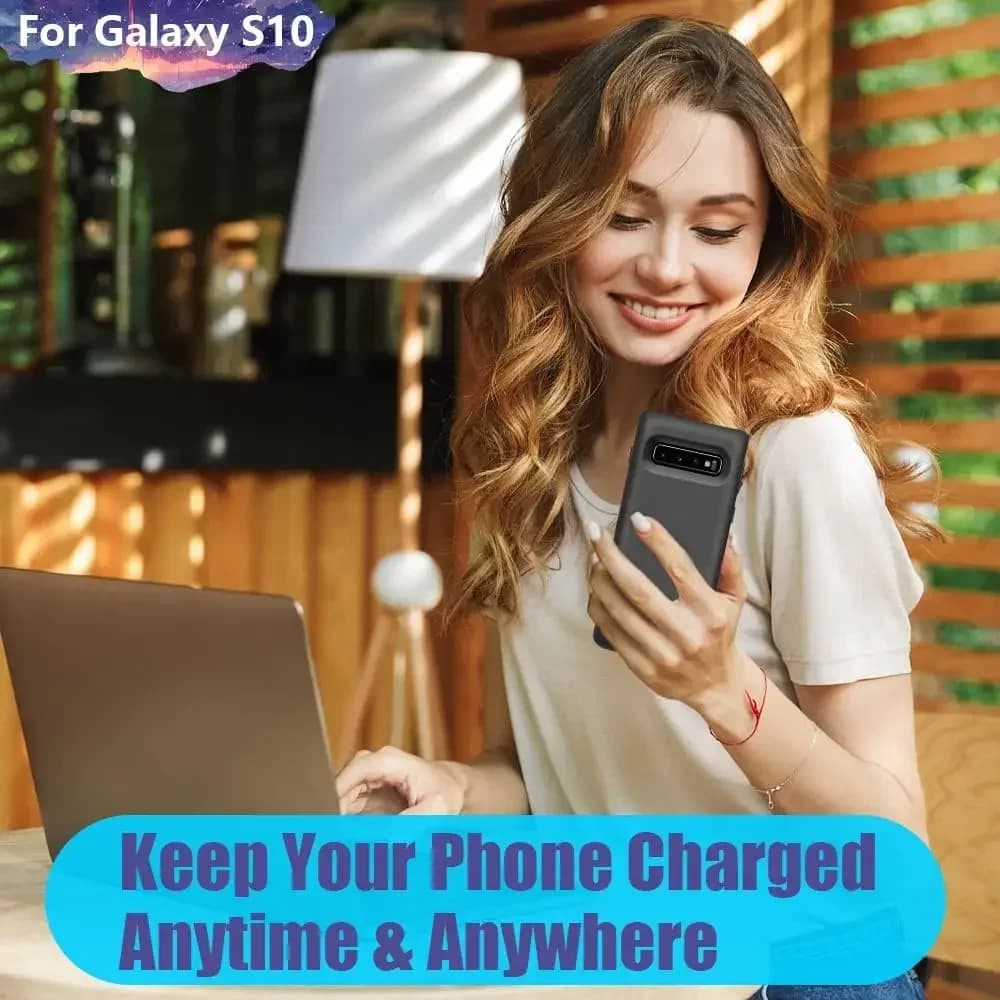 Power Bank da 10000mAh con custodia di ricarica portatile per Samsung Galaxy S10E S10 Plus S20 FE S21 S22 S24 S25 Ultra