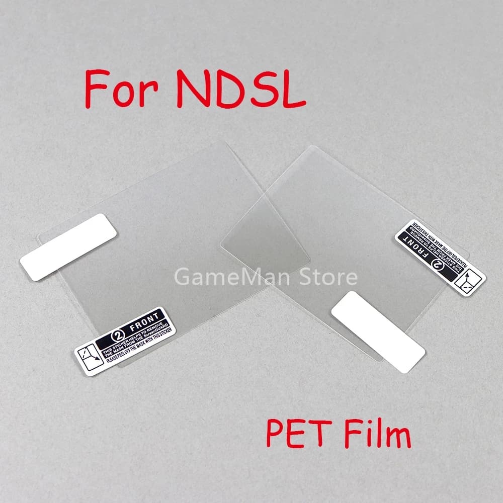 10 set per NDSL protezione schermo superiore inferiore per Nintendo DS Lite pellicola protettiva in PET morbida antigraffio trasparente