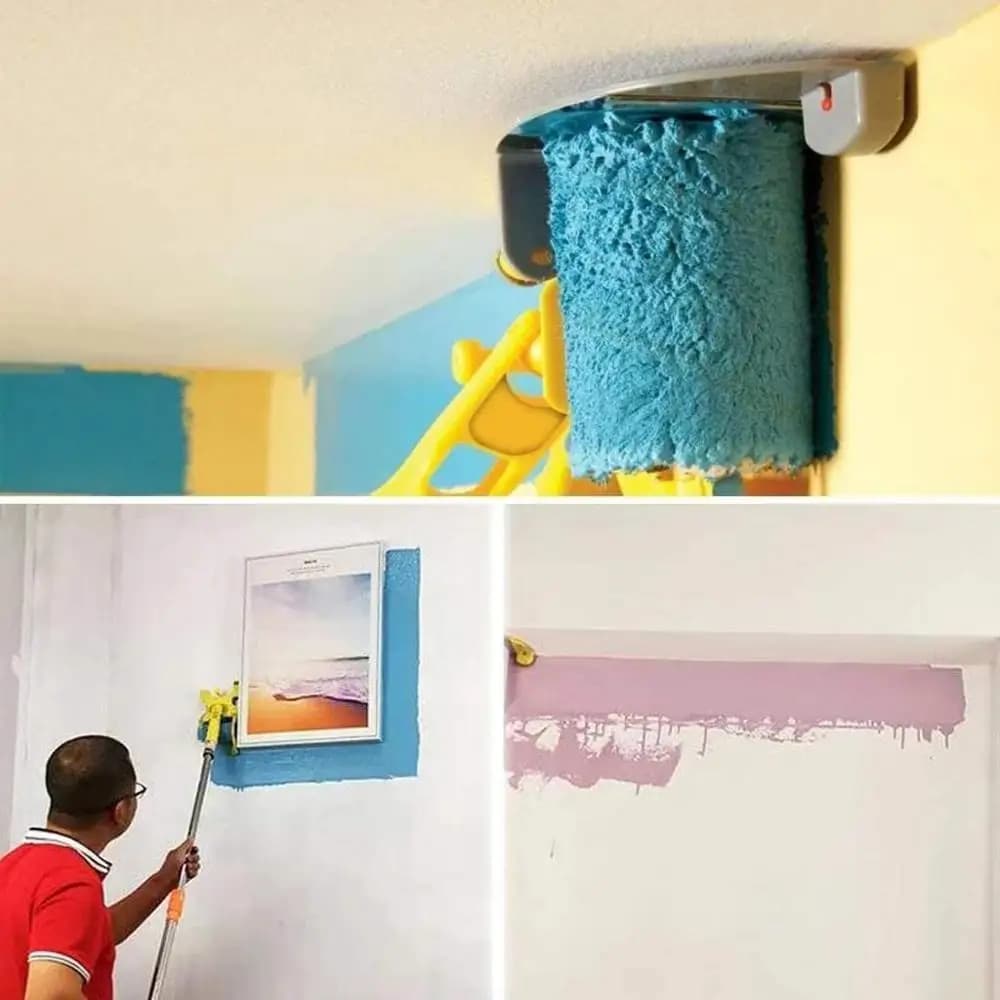 New Professional Wall Paint Roller Set Multifunctional Clean-cut Edger Painting Brush for Wall Treatment Tools