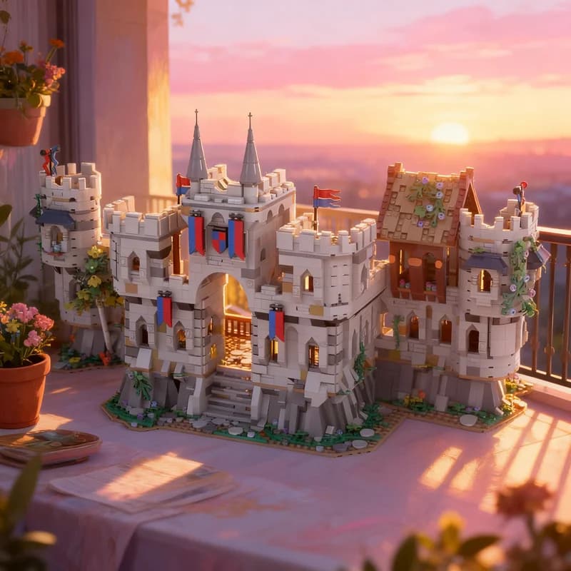 3880pcs MOC Lennox Castle Model Building Blocks Construction Christmas Gifts Toy Creative DIY Idea Education Toys Architecture