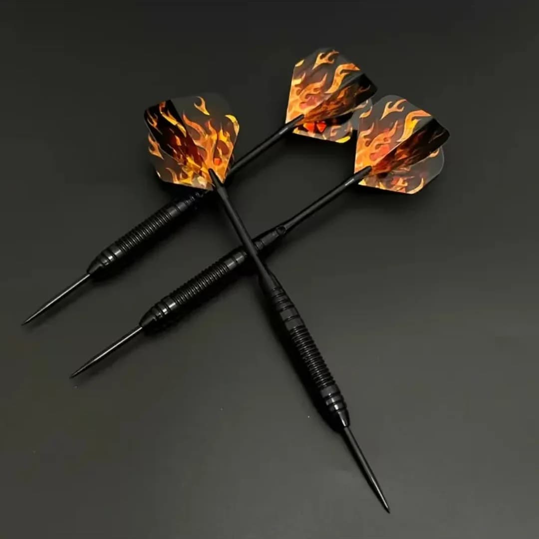 Set di 3 freccette con punta in acciaio, 22g, freccette professionali con scatola per adulti, perfette per competizioni in casa e in ufficio