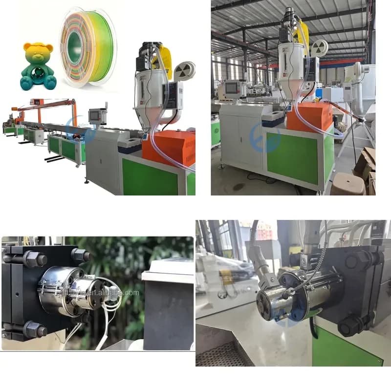 2026 CE Automatic 3D Printer Filament Production Line | Turnkey Extrusion and Winding Machine for PLA ABS PETG 1.75mm 2.85mm