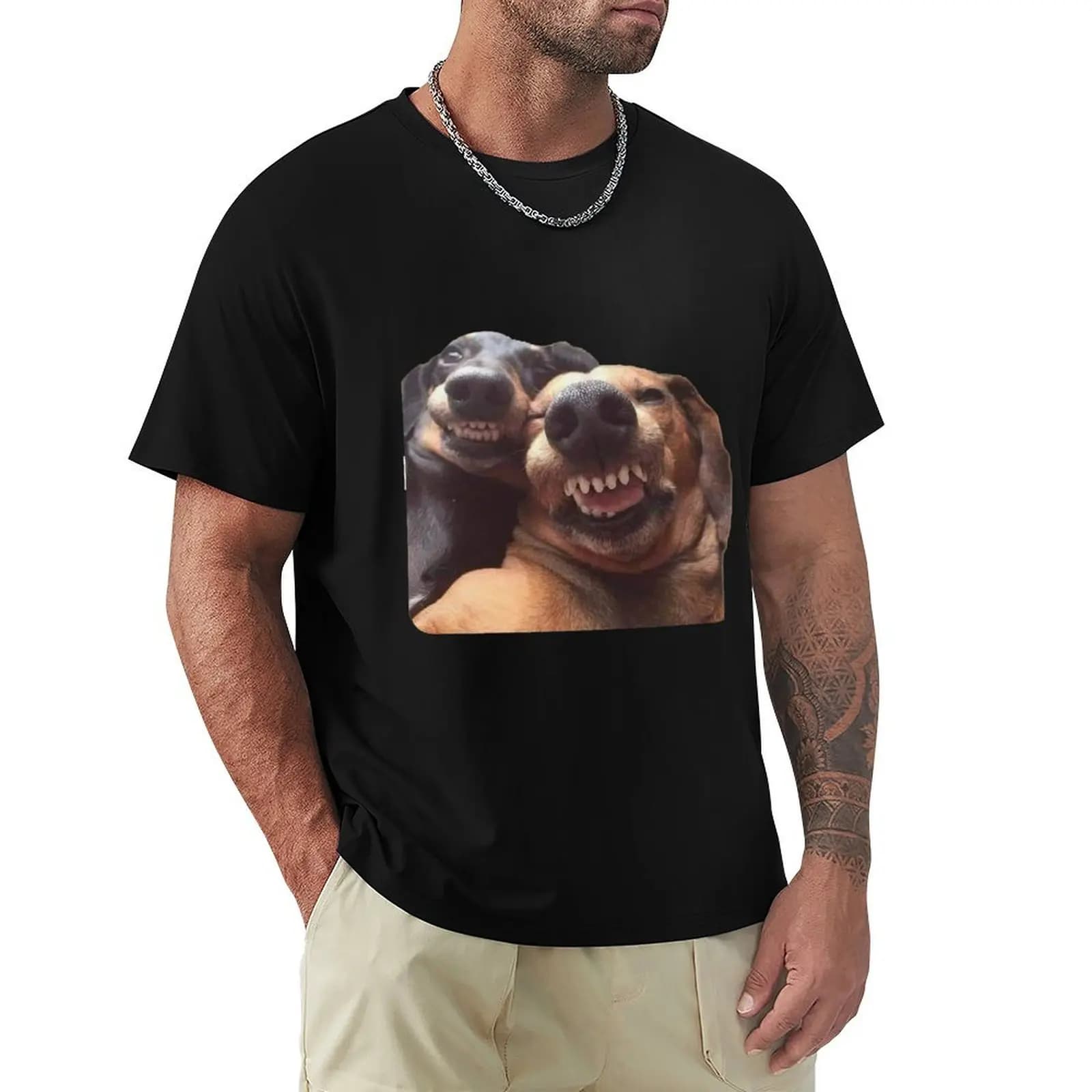 T-shirt con scritta "Lemme take a selfie" T-shirt girocollo di grandi dimensioni