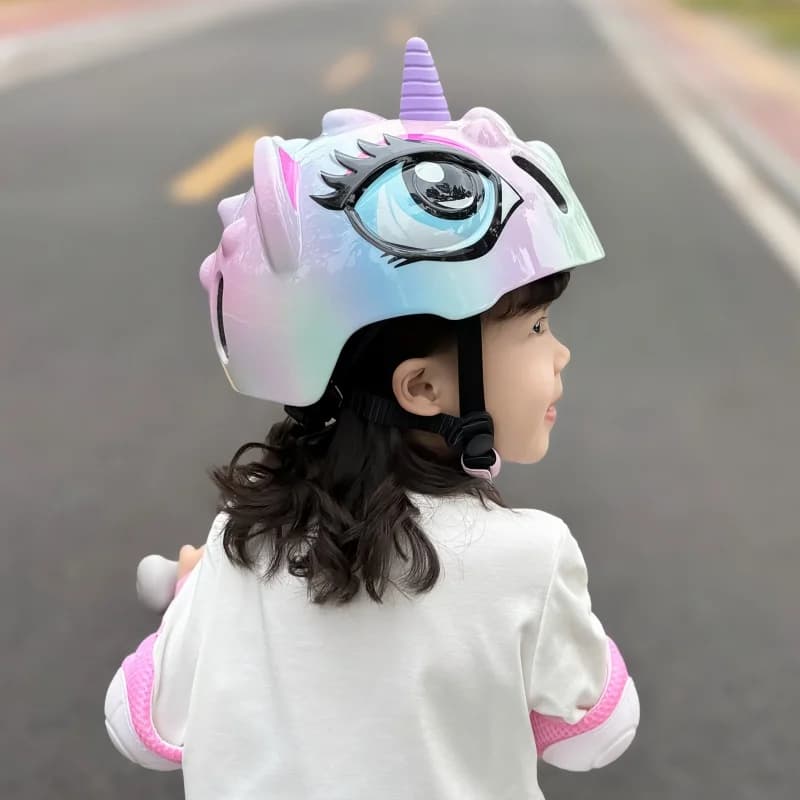 Casco per bambini 48-52 cm per 3-8 anni: casco di sicurezza leggero per ragazzi/ragazze, adatto per bici, bicicletta, skateboard, sport all'aria aperta