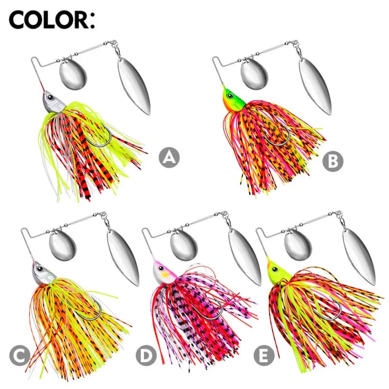 Colored fishing baits with Sequins and Nappe in Design Baffo, in League, 10g/15g/20g, with Ami Mustad Included for a Improved catch