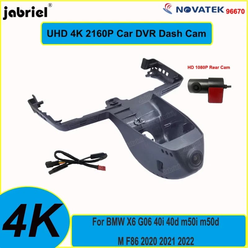 UHD 4K DVR Per BMW X6 G06 40i 40d m50i m50d 2020 2021 2022 2160P 24H Dash Cam Telecamera anteriore e posteriore per M F86 2020 2021 2022