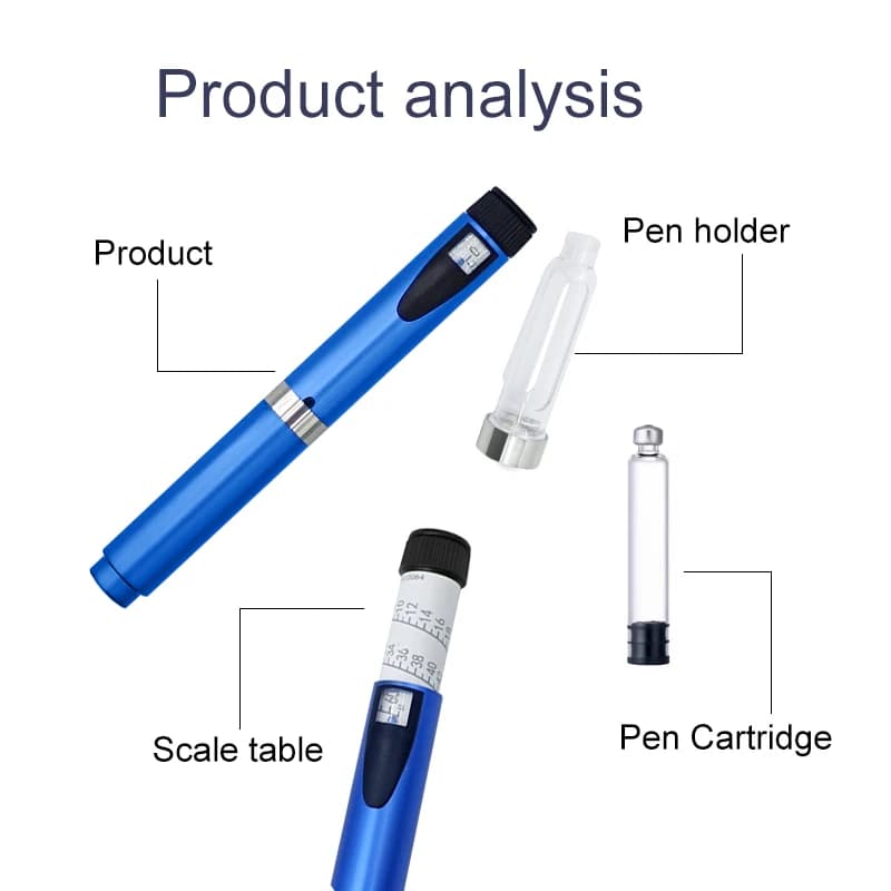 Reusable Metal Injection Pen with Popular Design V2 Weight Loss V1 V2 60U Injection Pen