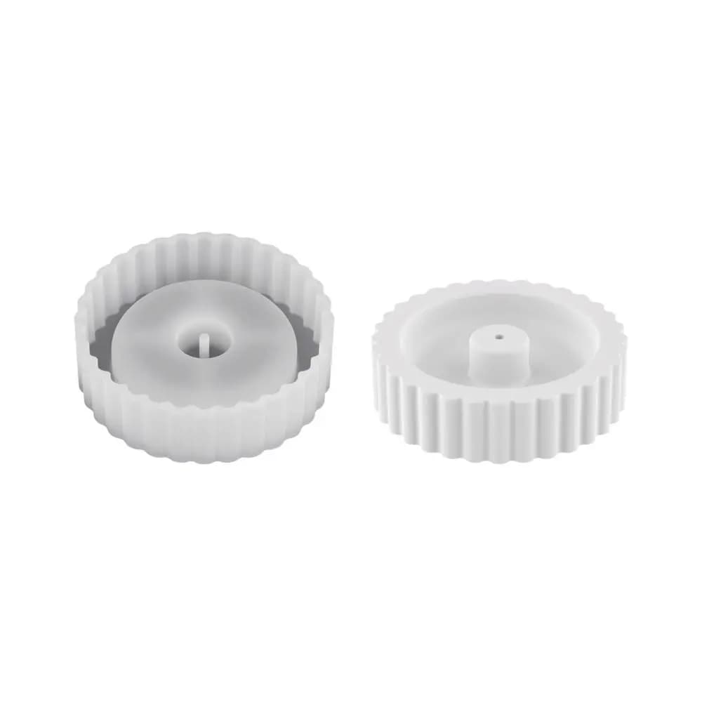 Stampo in silicone flessibile per porta incenso creativo, 2 pezzi, fatto a mano, facile da sformare, per bruciatore di incenso, decorazione per la casa