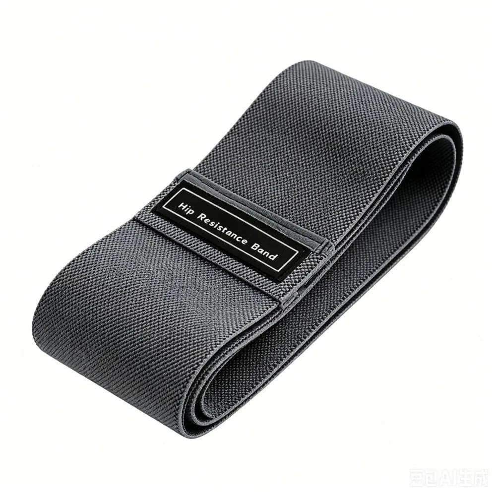 Polyester Resistance Band Anti Rolling High Elasticity Hip Band Thickened Design Stretch Resistant Fitness Band Yoga Exercise